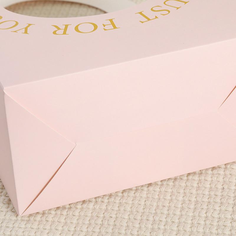 5 stk Gaveesker med Håndtak Sammenleggbare Dobbeltsidige Trykte Blomsteresker Bukett Innpakningsmateriale Blomsterkurv Håndverk Valentinsdag