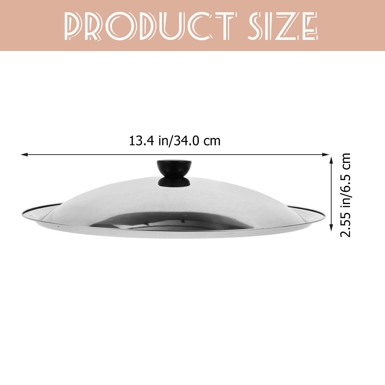 

Stainless Steel Pot Cover Anti-Spill Anti-Scald Cooking Lid Multifunction Kitchen Tool 36Cm Pan Cover Splash Guard