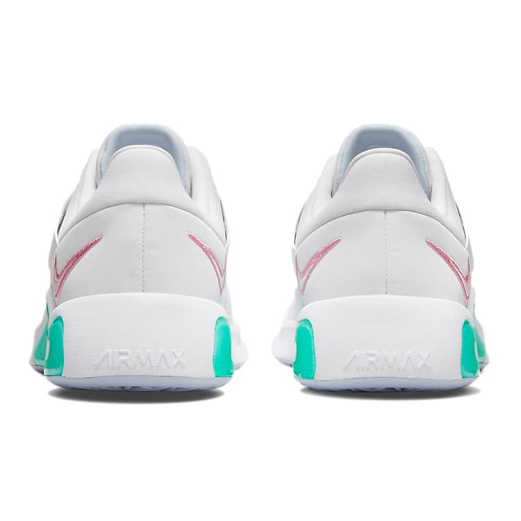 New Nike Air Max Bella Tr Trainer 4 Low Top Training Shoes White/Green Women's CW3398-105