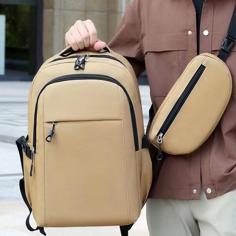 ShengLango Men's Large Capacity Water-Resistant Business Laptop Backpack