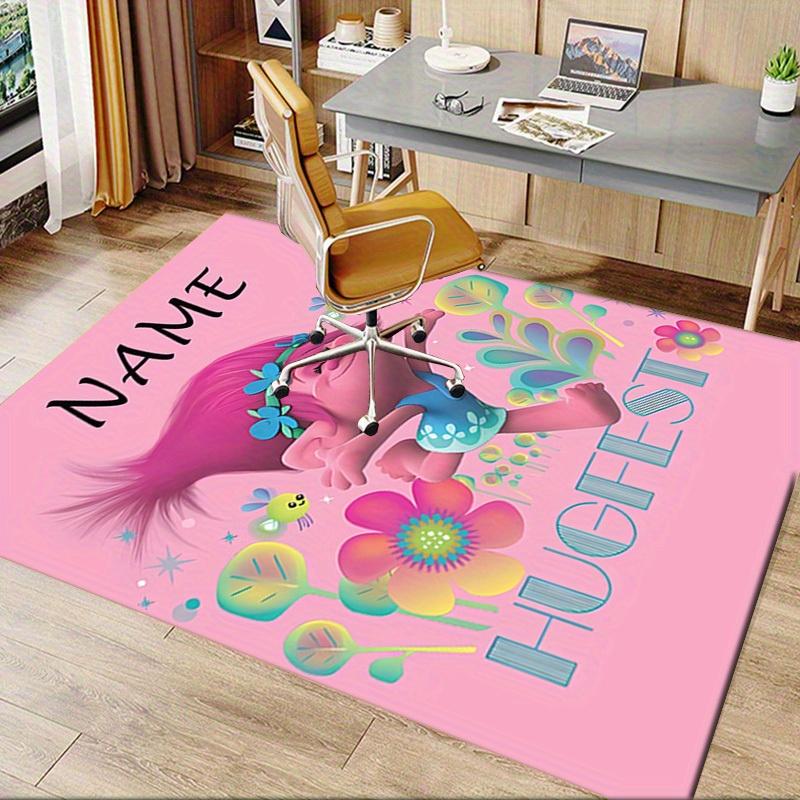 Hugfest, Trolls, Poppy Office Carpet Soft Polyester Entrance Carpet Washable Non slip Machine Washab