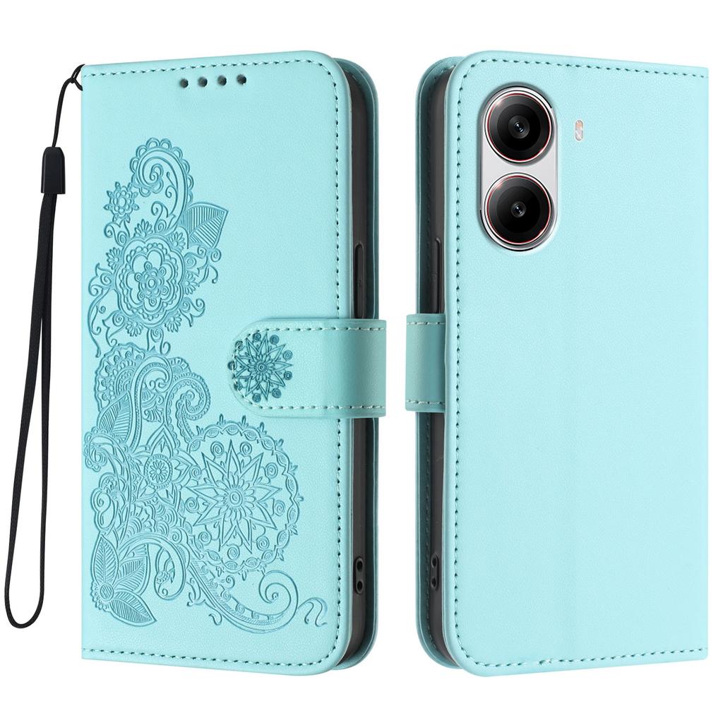 For Xiaomi Redmi Turbo 4 5G/Xiaomi Poco X7 Pro 5G Phone Cases Mandala Flower Leather Wallet Mobile Cover with Strap
