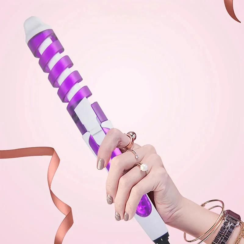 Portable Automatic Rotating Magic Ceramic Styling Tool Electric Hair Curler Home Salon Anti-Perm Spiral Curler