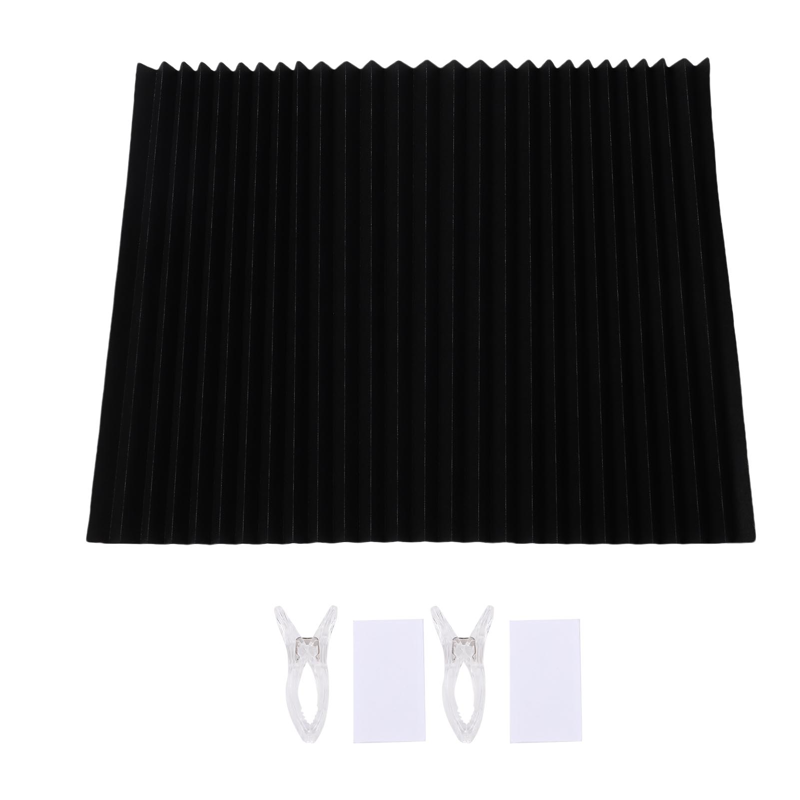 

RV Replacement Blinds Pleated Touch Fastener Sun Non Woven Fabric RV Blinds Shade for Travel Trailer Motorhome чёрный