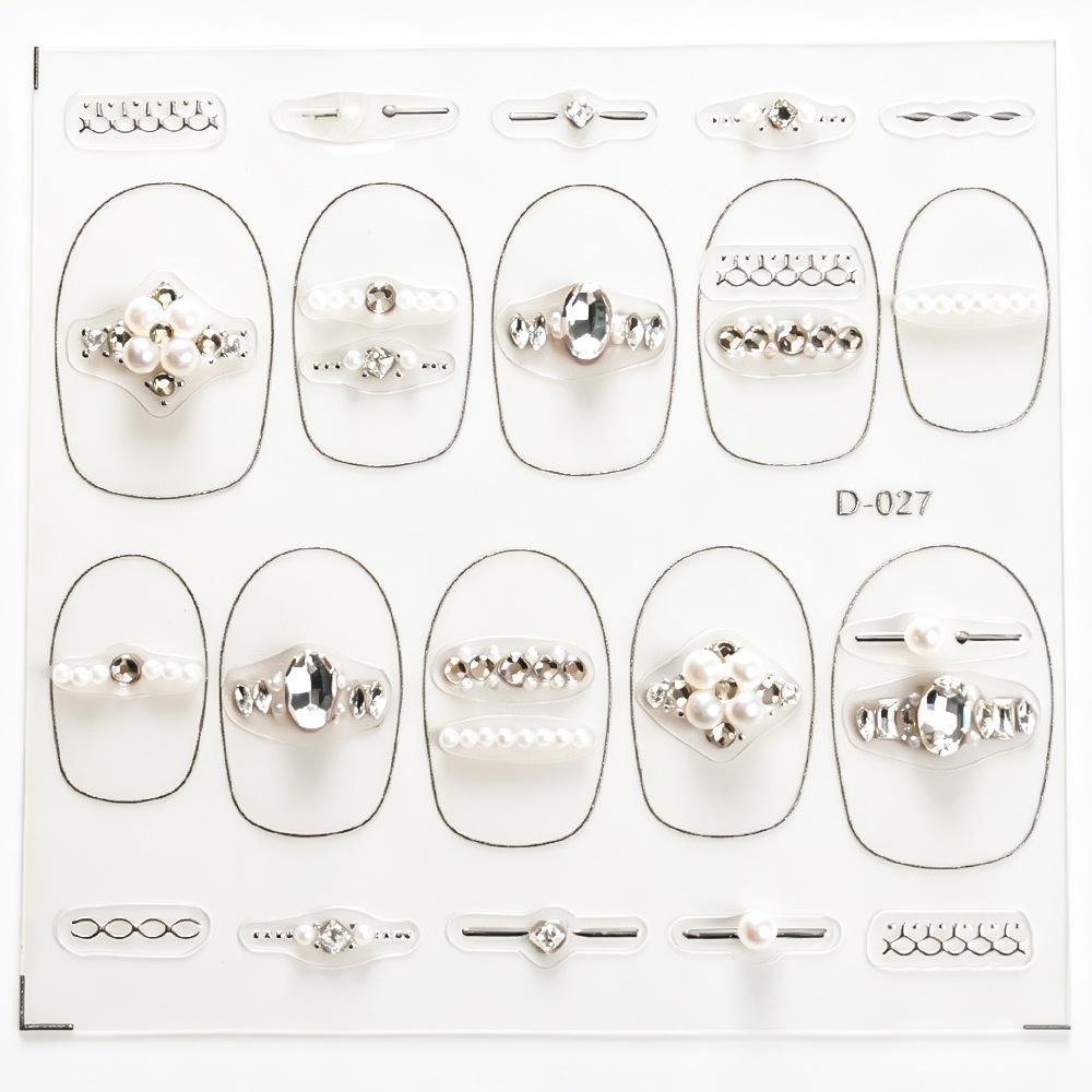 Redanco Light Luxury Nail Art Rhinestone & Zirconia Pearl Decorations D-027