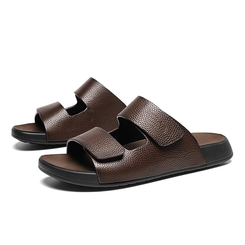 Fashion New Stylish Slippers Versatile Half Drag Mens Summer Casual Shoes Outdoor Comfortable Beach Shoes Soft Sole Slides Beach Sandals