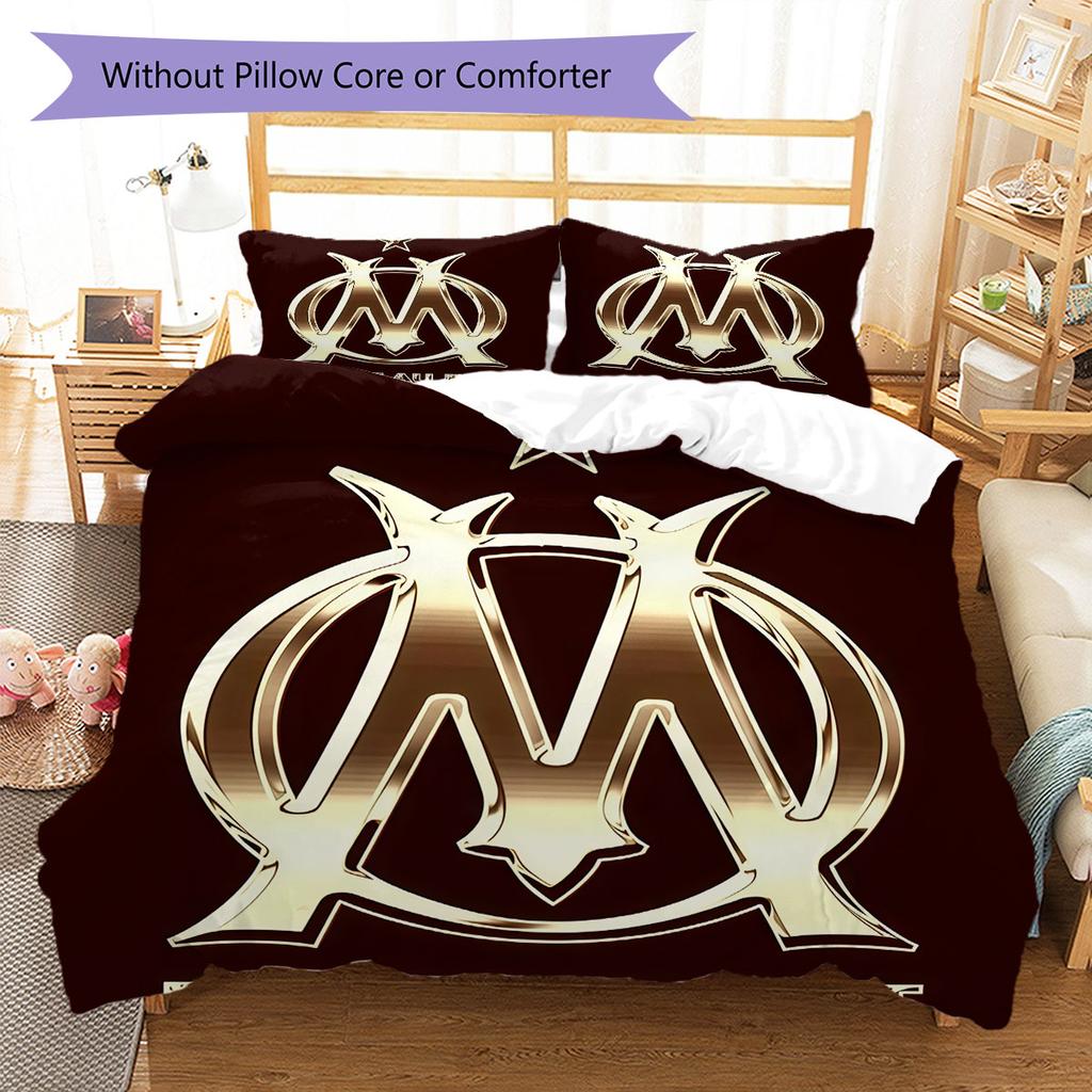 OM Bedding Quilt Set Quilt Cover Pillowcase Home Decoration Birthday Gift (1 * duvet cover + 2 * pillowcase, without core)