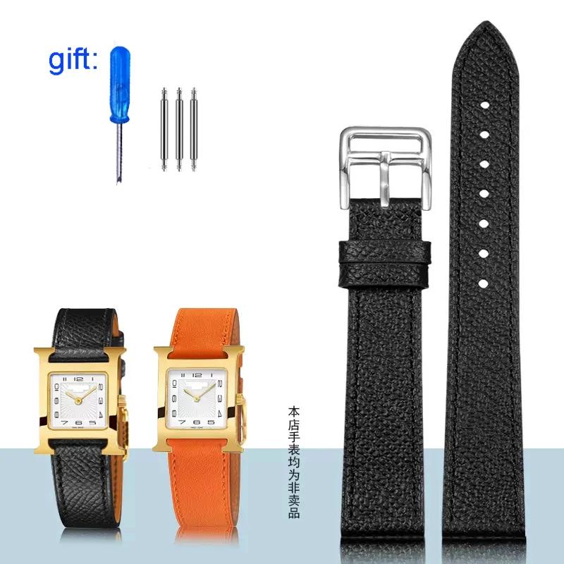 Классический ремешок для часов из натуральной кожи подходит для часов Hermes 14/16/18/20 — фото 19