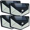 1-4Pcs 100 LED Solar Wall Light Outdoor Solar Lamp PIR Motion Sensor Solar Powered Sunlight Street Lantern for Garden Decoration
