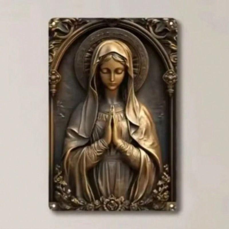 1 Piece Retro Metal Tin Sign Decorative Painting 8x12 Inch Office Living Room Patio Wall Decor