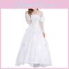Elegant Womens Fairy Tale Inspired Snow White Queen Cosplay Costume For Stage Performance