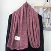Super Soft and Plain Cotton and Linen Scarf for Women In Autumn and Winter Thin and Artistic Style Retro Warm Shawl Solid Color