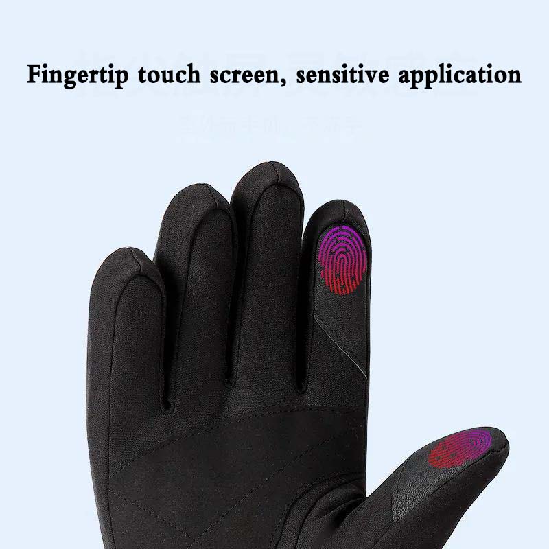 Warm Gloves Women Winter Korean Version Plus Velvet Thick Touch Screen Cycling Type Ski Gloves Men