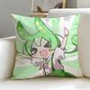 popular virtual singer Zundamon Cushion Cover Soft & Easy-Wash Pillow Case – Versatile for Couch, Bed, Travel and Office