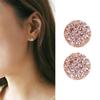 Women's Fashion Elegant Circle Crystal Rhinestone Ear Studs Earrings Jewelry
