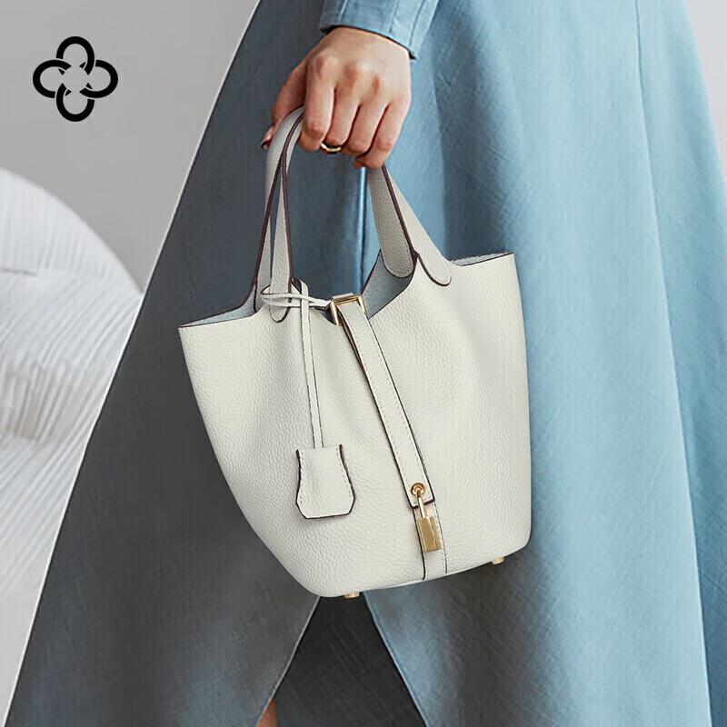 CASSILE Women's Luxury Leather Bucket Bag