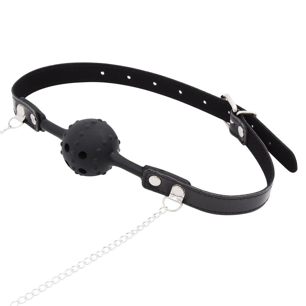 SM Training Props Silicone Mouth Ball Ball Gag Sexy Nipple Clamp Men and Women Bondage and Discipline Adult Sex Product