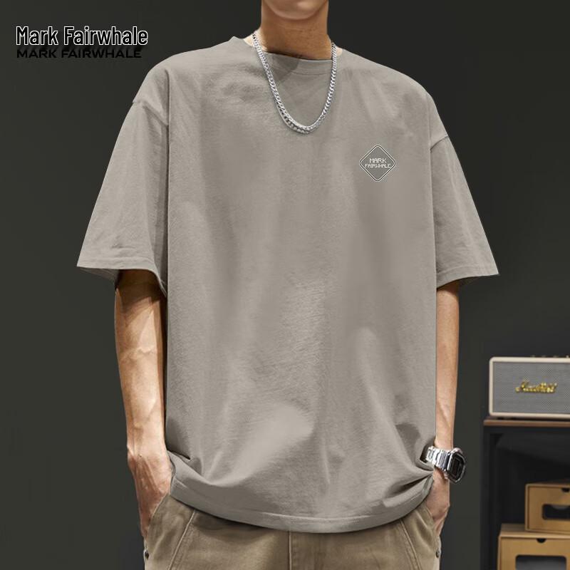 Mark Hua Fei Men's 2025 Summer Pure Cotton Casual T-Shirt