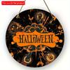 2d Flat 20*20cm, Halloween Home Decoration, Wooden Circular Logo Creative Decorative Plaque, for Home, Kitchen, Office, Garden, Bar Decor.