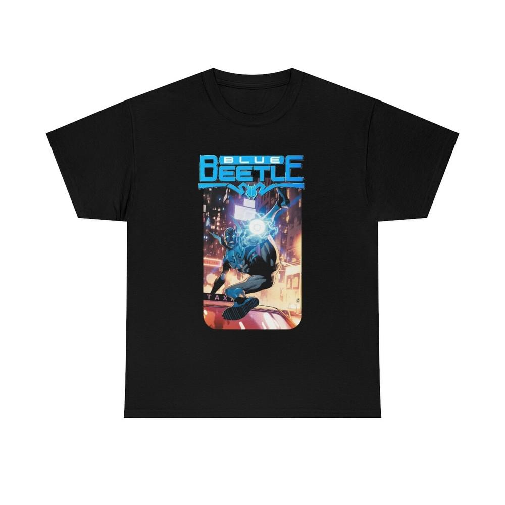 Blue Beetle T-Shirt DC Movie Jaime Reyes Unisex Heavy Cotton Tee XXXXL