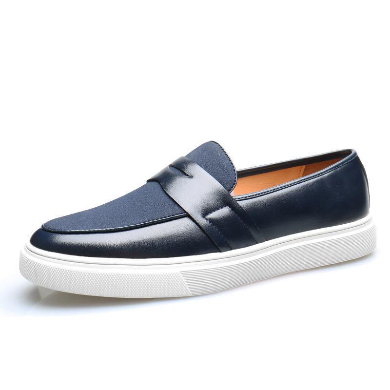 Classic Men Shoes Slip-on Leather Shoes British Style Business Casual Shoes Driving Flats Outdoor Platform Men Loafers Mocasines