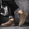 38-46 Fall/ Winter Mens Handmade  Leather  Soft Sock Ankle Boots Autumn Winter Men Boots Men's Ankle Boots Handmade Plush Shoes Casual Shoes
