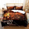 3D Printed Silent Hill Bedding Set for Boys Girls Duvet Cover And Pillowcase Included Twin Queen King Full Single Double Sizes