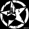 Reflective Car Sticker Pentagram Punisher Skull Pattern Waterproof Decals Motorcycle Accessoriess