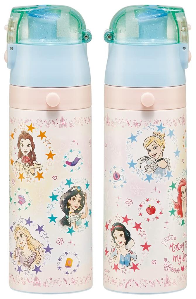 Skater 470ml Disney Princess 23 Stainless Steel Water Bottle for Girls, Direct Drinking, Sports Bottle, SDC4-A