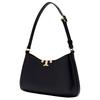 Tory Burch Eleanor Logo Metal Hardware Leather Shoulder Bag Women bags Black 164762-001