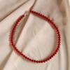 geegee [silver925] red onyx necklace