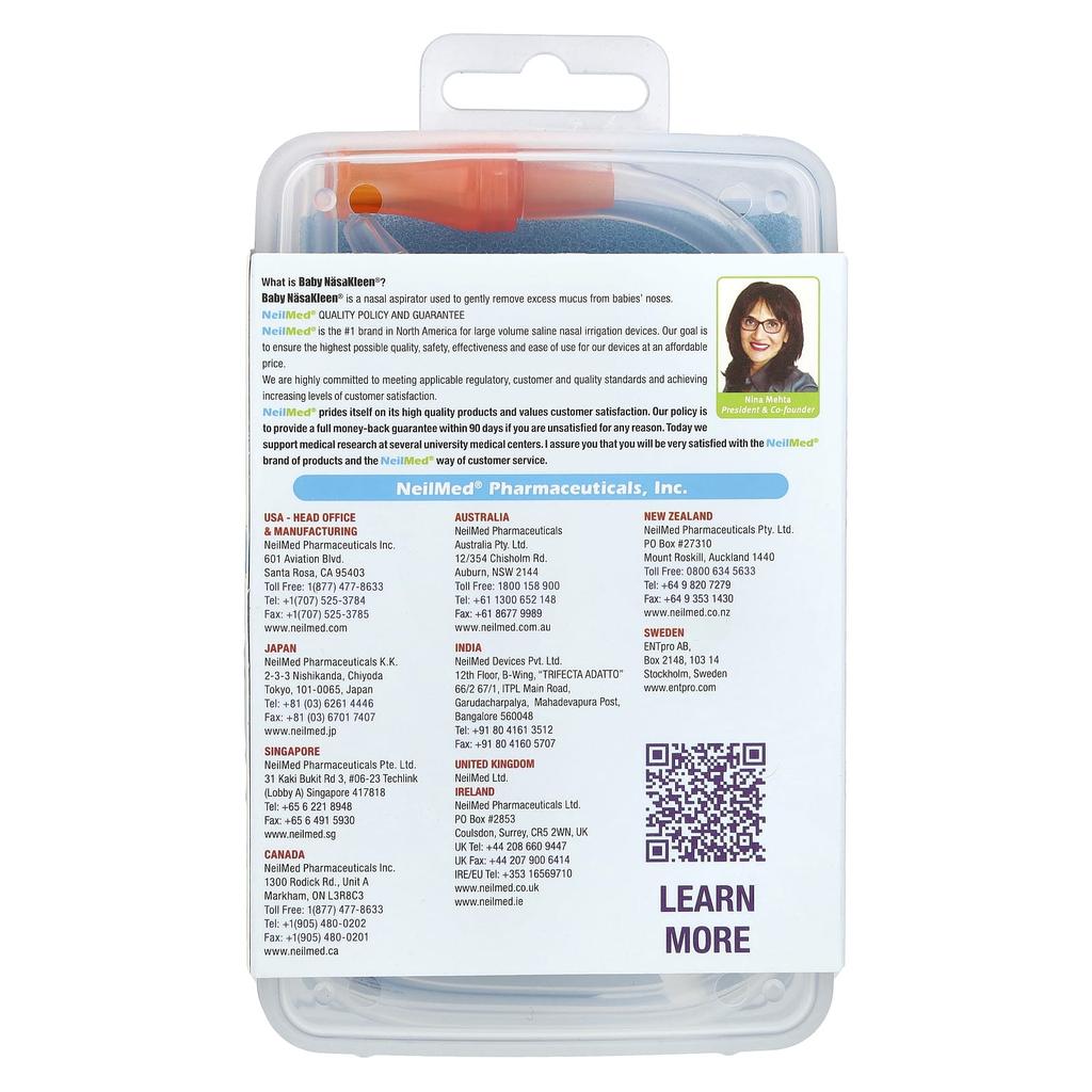 Neilmed Nasakleen Nasal-Oral Aspirator for Babies and Children, 1 Count