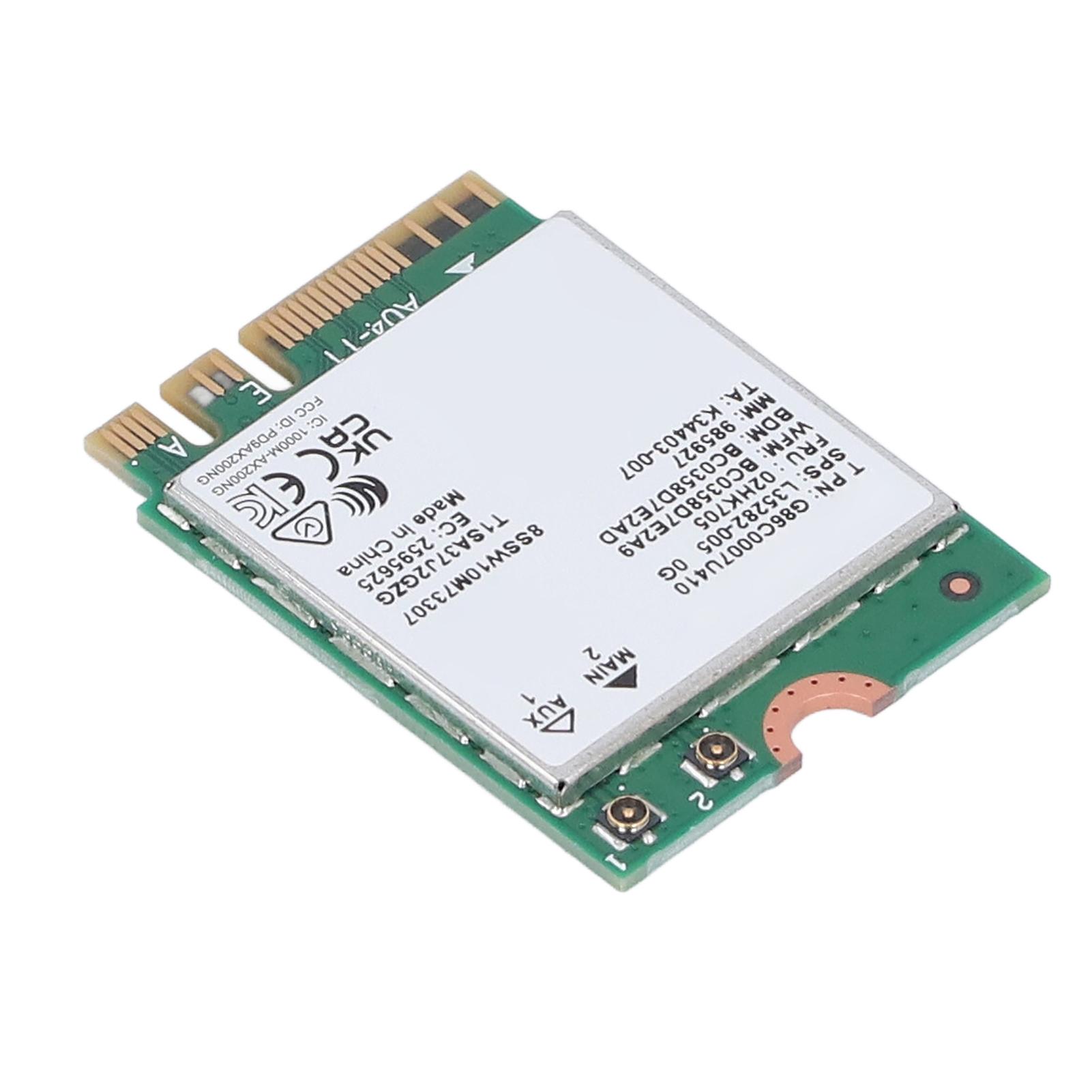 

WiFi 6E Карта M.2 Мережевий адаптер для чіпа Intel AX200 Bluetooth 5.0 3000 Мбіт/с Дводіапазонний 2,4 ГГц 5 ГГц