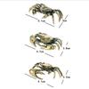 1Pc Home Decoration Pure Brass Crab Figurines Mini Animal Statue For Office Desk Living Room Antique Animal Miniature Ornament