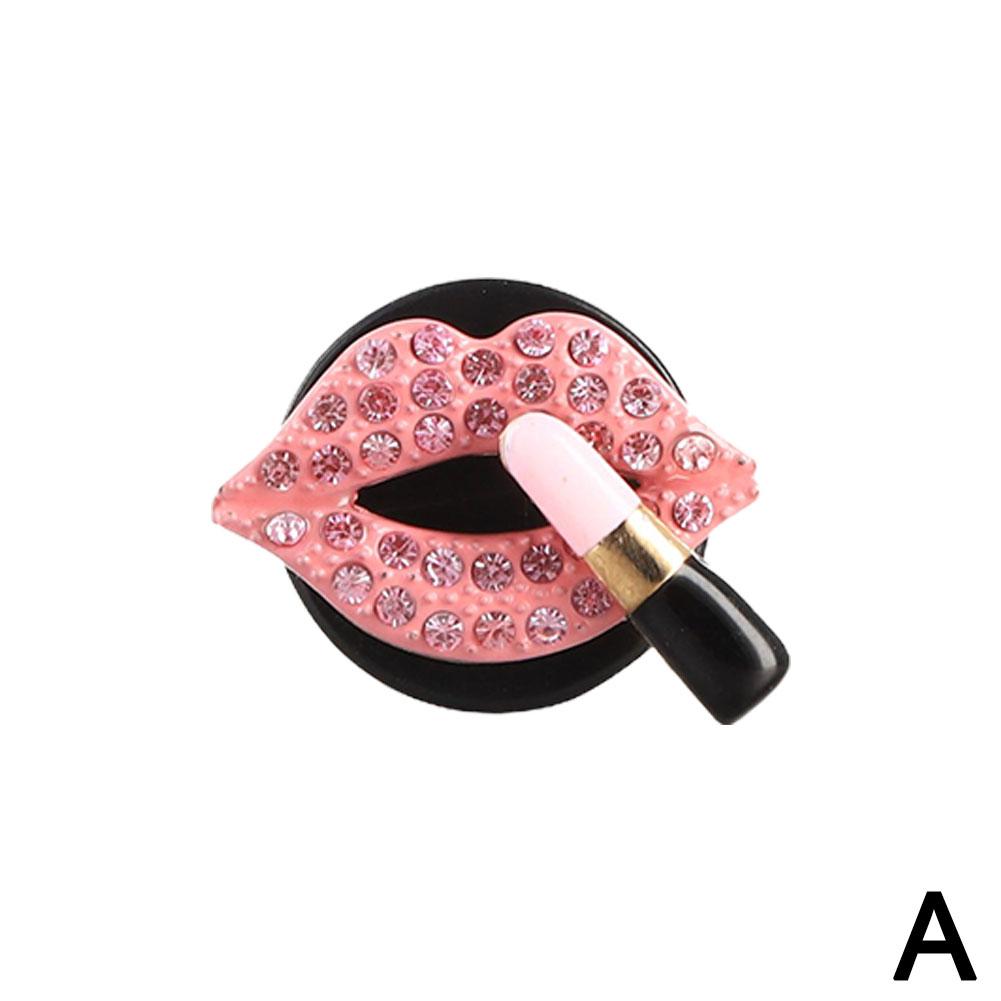 Car Air Aromatherapy Clip Red Lips Lipstick Car Decoration Clip Styling Accessories Diamond Car Aromatherapy Car S3c7