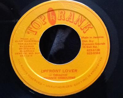7inch Record JOHNNY OSBOURNE - Upfront Lover NONE Top Rank Jamaica Reggae, Ska & Dub Used
