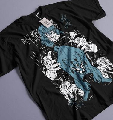 Mahito T-Shirt Jujutsu Kaisen Gojo Girl Anime Horror Manga Black Shirt All Size