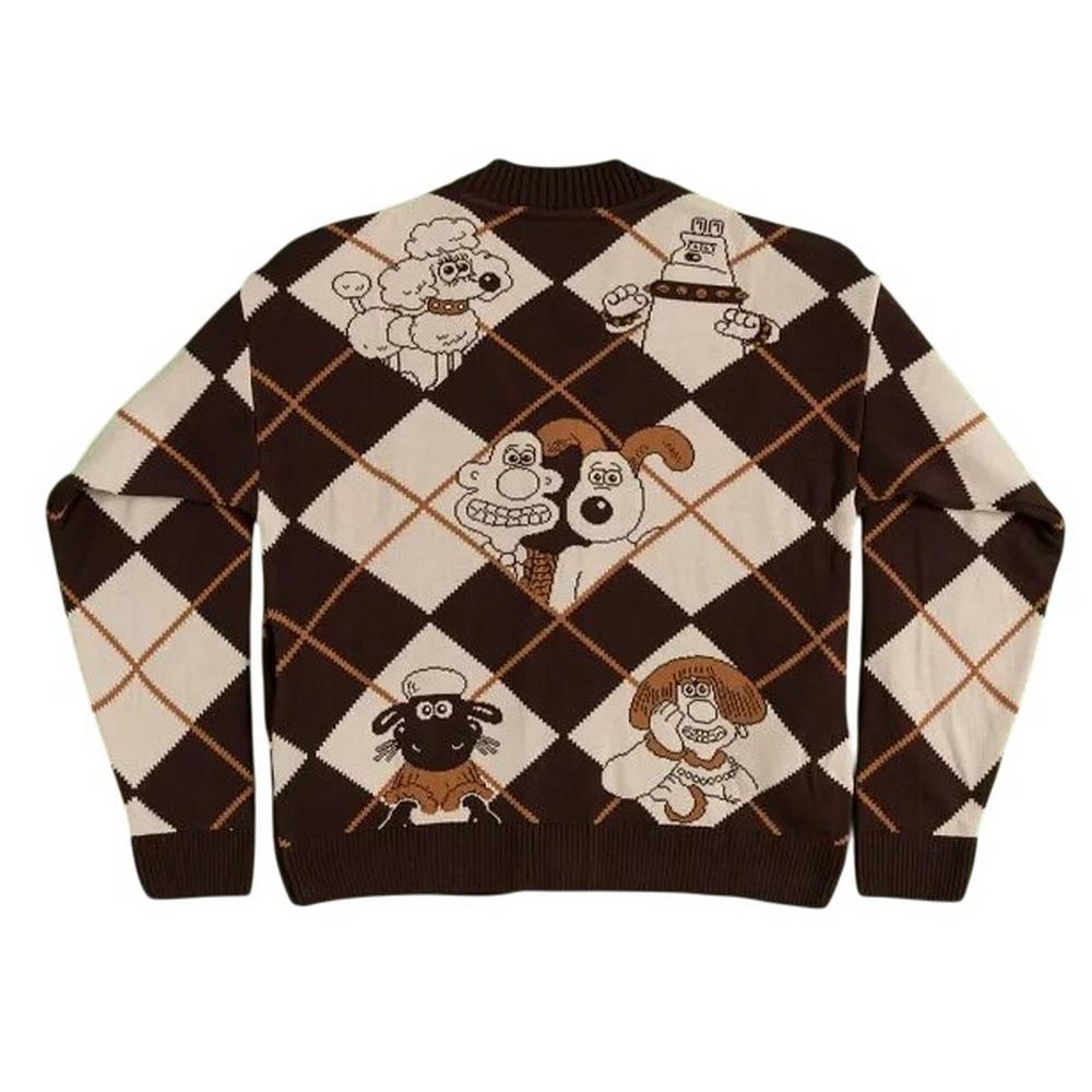 Wallace og Gromit Unisex Voksen Cardigan
