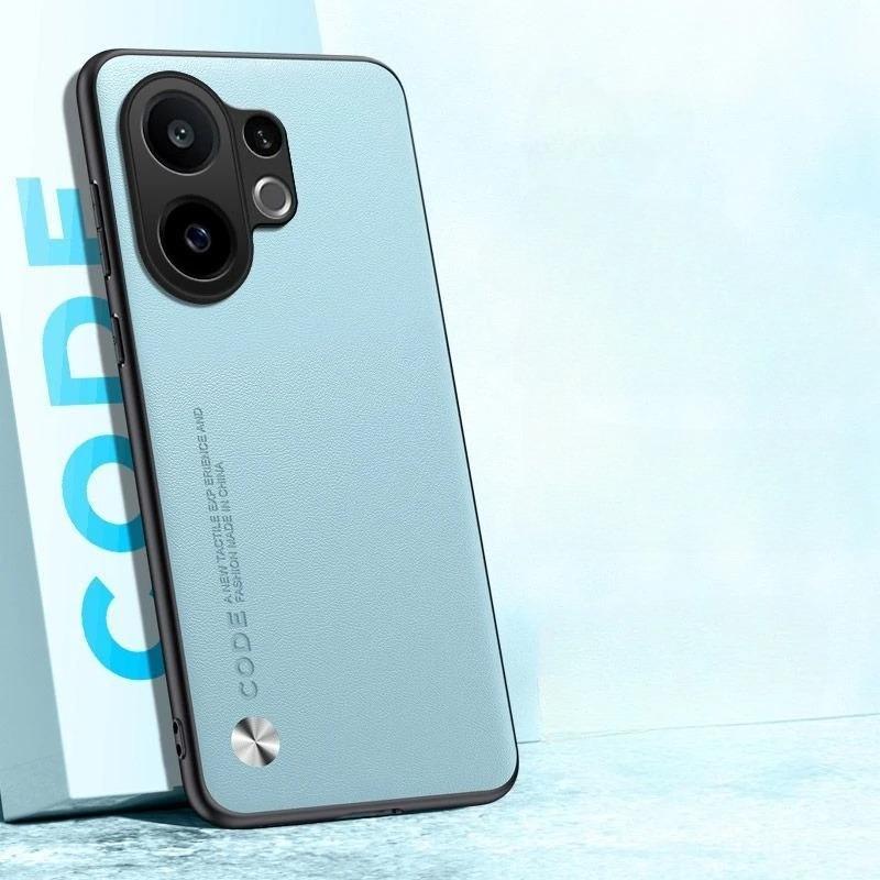 

For Vivo X200 FE Luxury Plain PU Leather Phone Case For VIVO S30 Pro Mini Matte Silicone Soft Shockproof Bumper Phone Cover For VOVO S30Pro MINI чорний