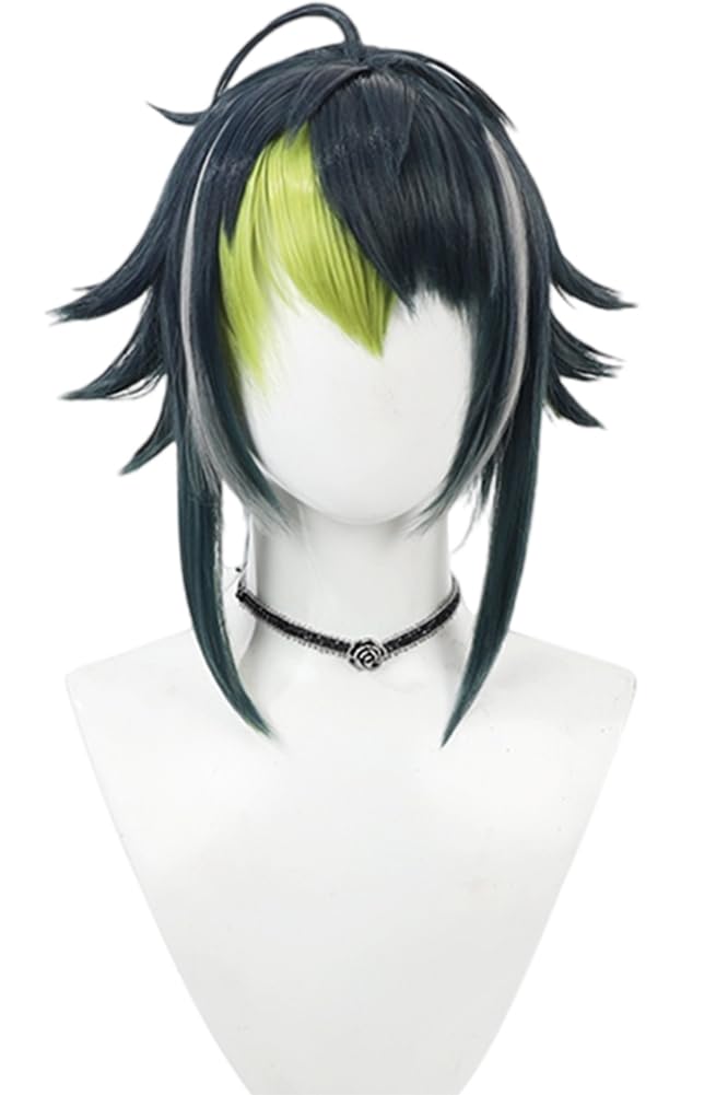 

Косплей Инами Маскировка Короткий Косплей Парик с Сеткой и Идеально подходит для Серого Парика, Рай, Парик, Парик, Парик, Расческа, Мероприятия, Темно-синий, Зеленый,