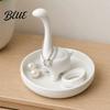 Elegant Jewelry Storage Solution 3D Printed Creative Finger-Shaped Tray Minimalist Ring & Necklace Holder Classification Organizer with Partitioned
