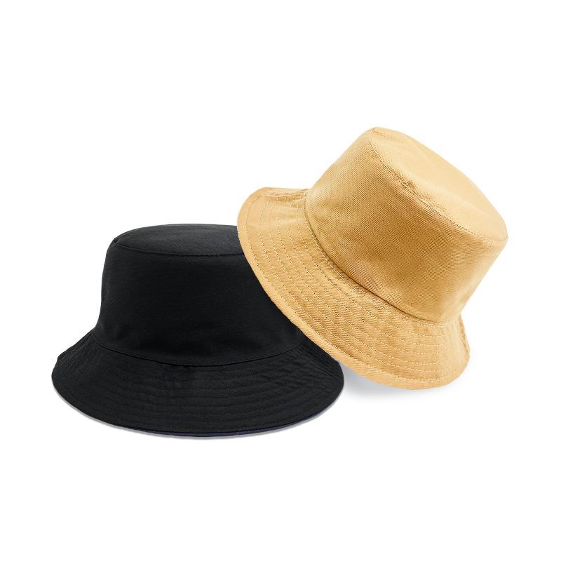 Rodičovský dětský styl Oboustranný rybářský klobouk Univerzální jednobarevný lehký klobouk typu bucket Venkovní ochrana obličeje Malý klobouk proti slunci