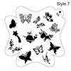 Halloween Birthday Party DIY Temporary Tattoos Paint Template Stencils for Body Painting Face Art