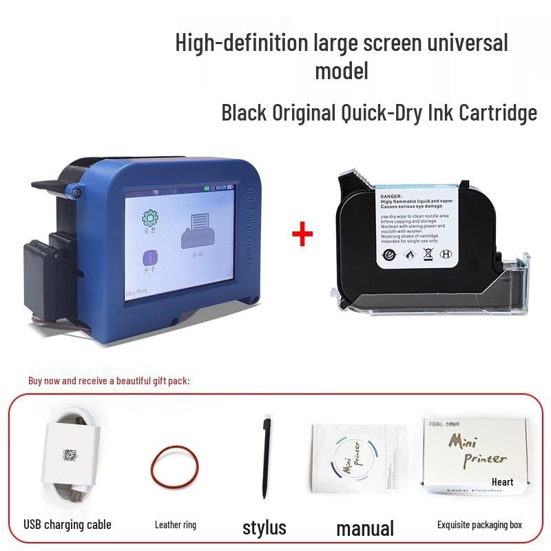 Compact Handheld Smart Inkjet Printer for Automatic Date Coding on Small Bottle Caps