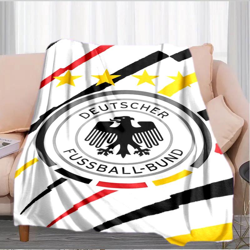 German Football Emblem Printed Throws Blanket Soft Flannel Blankets for Couch Bed Gifts for Men Women Picnic blanket Christmas gifts