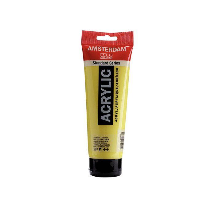Peinture Acrylique en tube - Jaune azo citron - 267 - Amsterdam - 250ml