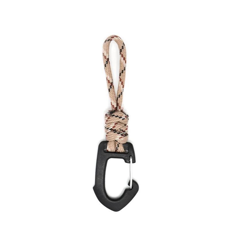 1pc Seven core key hanging rope Anti loss Wrist hook Outdoor Camping Multi functional buckle Triangle Hooks Outdoor equipment