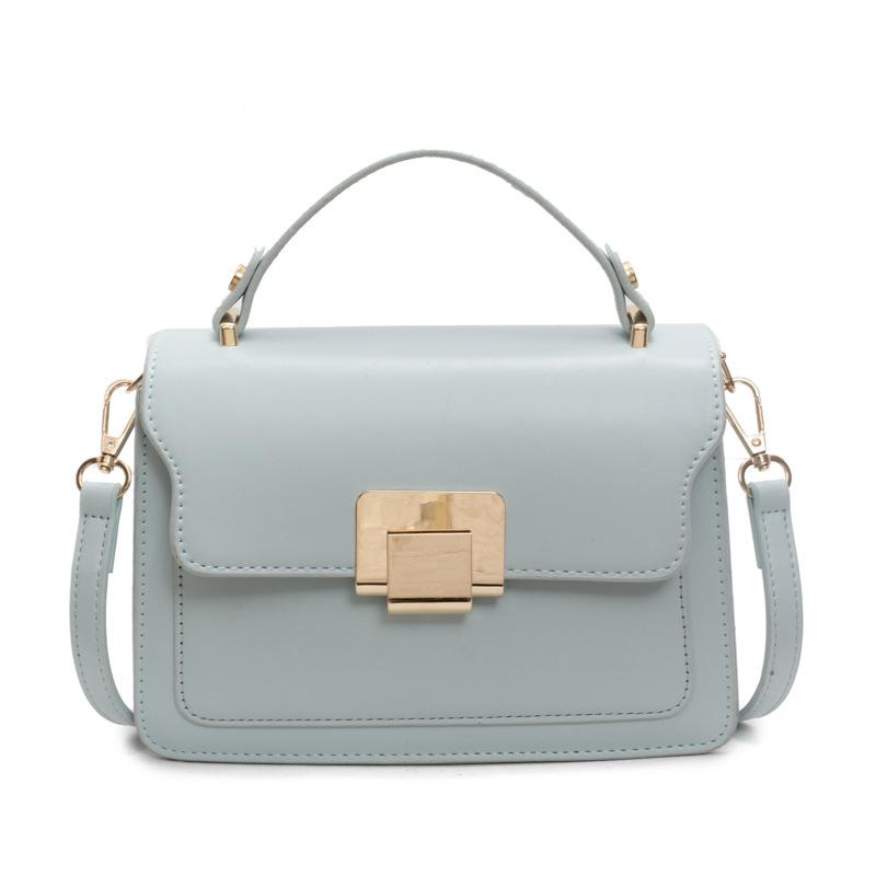 

Женские сумки весна и лето новые трендовые модные маленькие квадратные сумки персонализированные элегантные сумки через плечо ретро модные сумки-мессенджеры синий