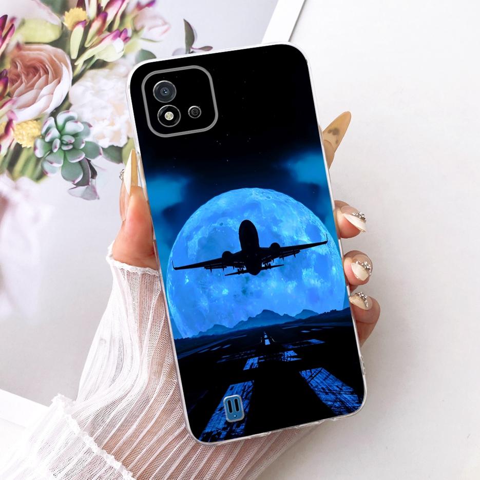 For Realme C11 2021 Case RMX3231 Colorful Flowers Painted Cover Soft Silicone Phone Case For Realme C20 C 11 RealmeC11 2021 Bags