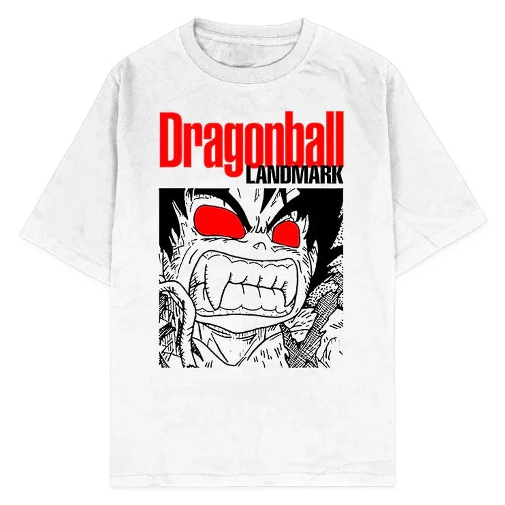 

2022026 Summer Dragon Ball Retro High-Quality Cotton T-Shirt, Goku Red Eyes Unisexga Print Unisex Top for Unisex Women & Kids Ins 4XL